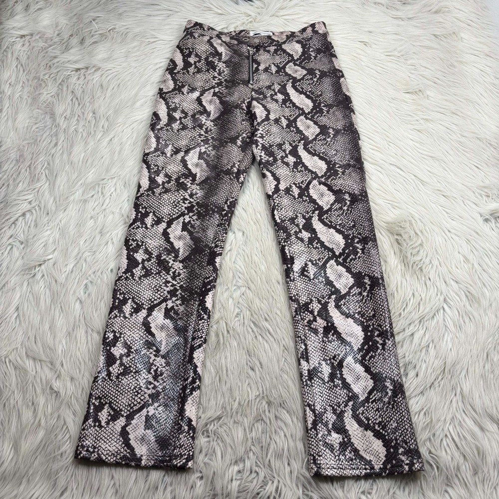 Urban Outfitters Women's 2 Maia Soft Faux Leather Snakeskin Pants Alt Rock 90's‎